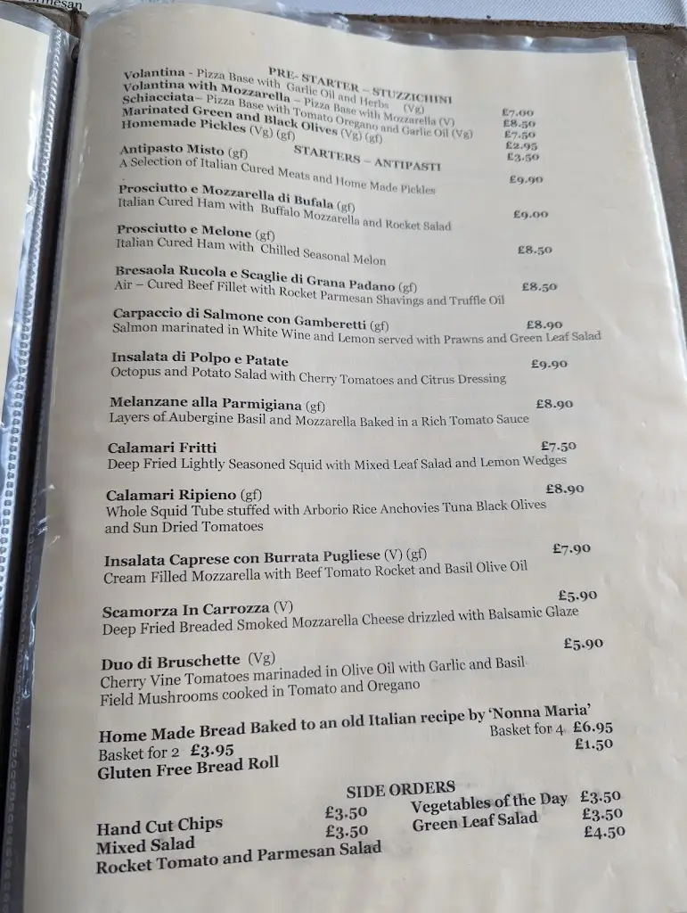 Menu_La Pergola_Cambridgeshire_image_1