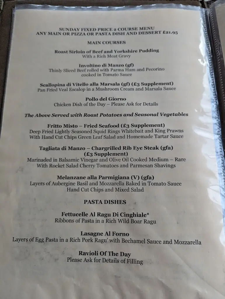 Menu_La Pergola_Cambridgeshire_image_4