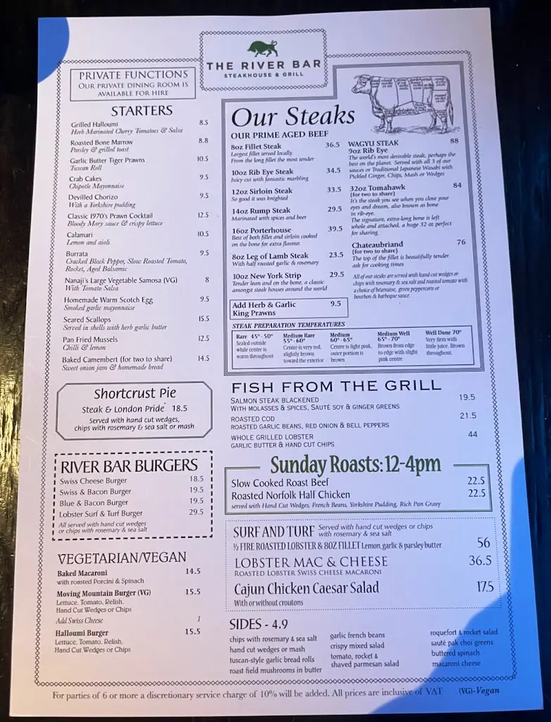 Menu_The Riverbar Steakhouse and Grill_Cambridgeshire_image_4