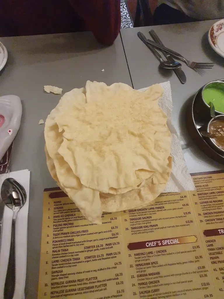 Menu_Nepalese Gurkha Restaurant_Camelford_imagen_4