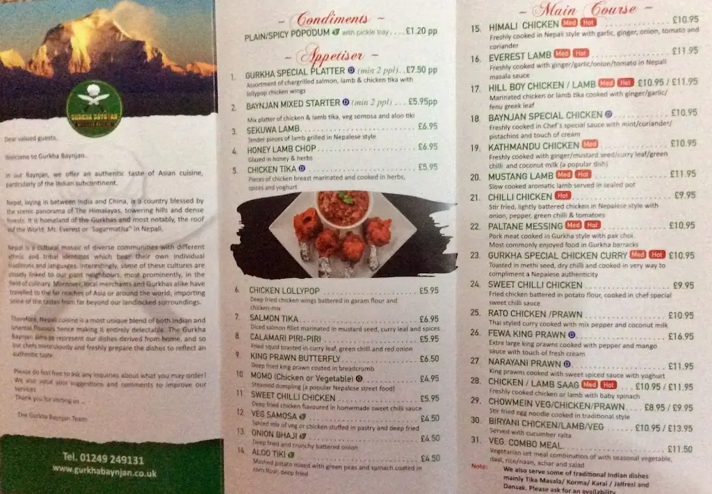 Menu_Gurkha Baynjan Restaurant_Calne_image_2