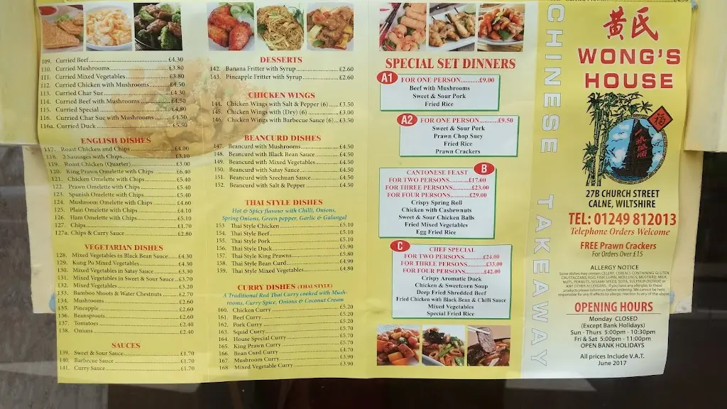 Wong's House ristorante a Calne