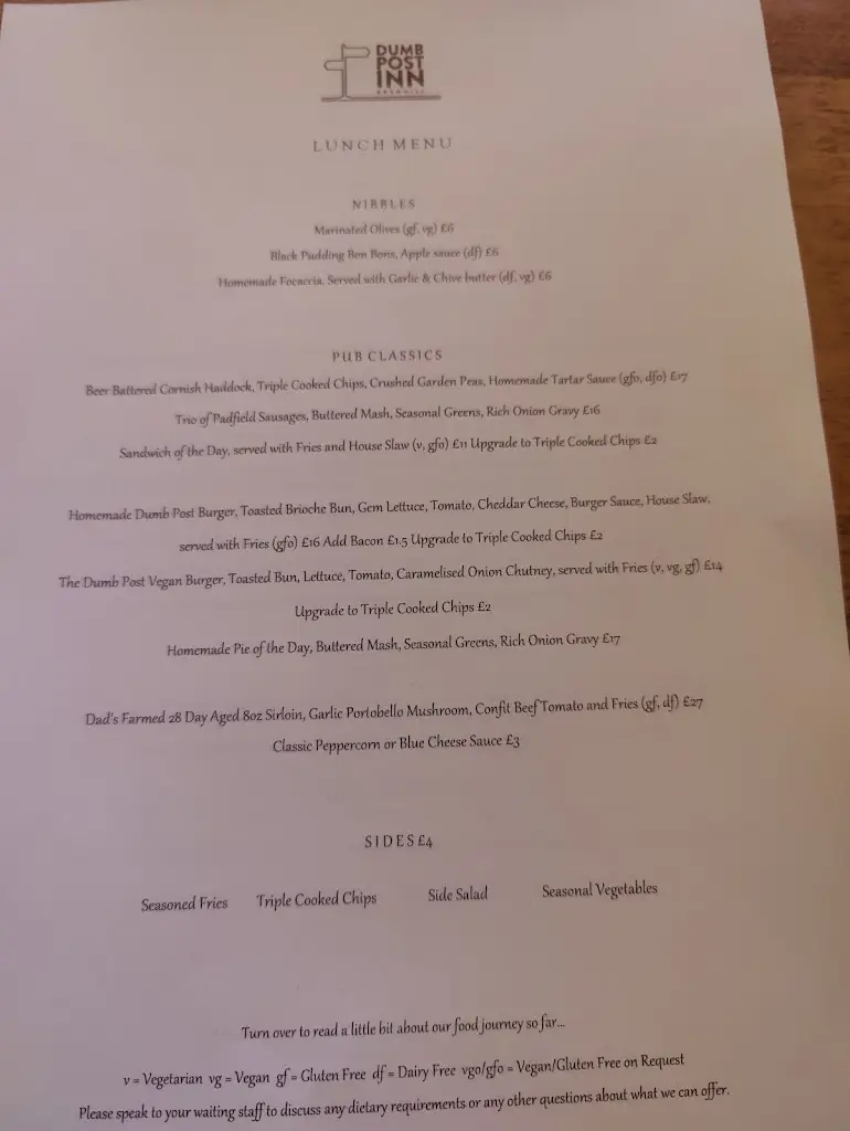 Menu_The Dumb Post Inn_Calne_image_3