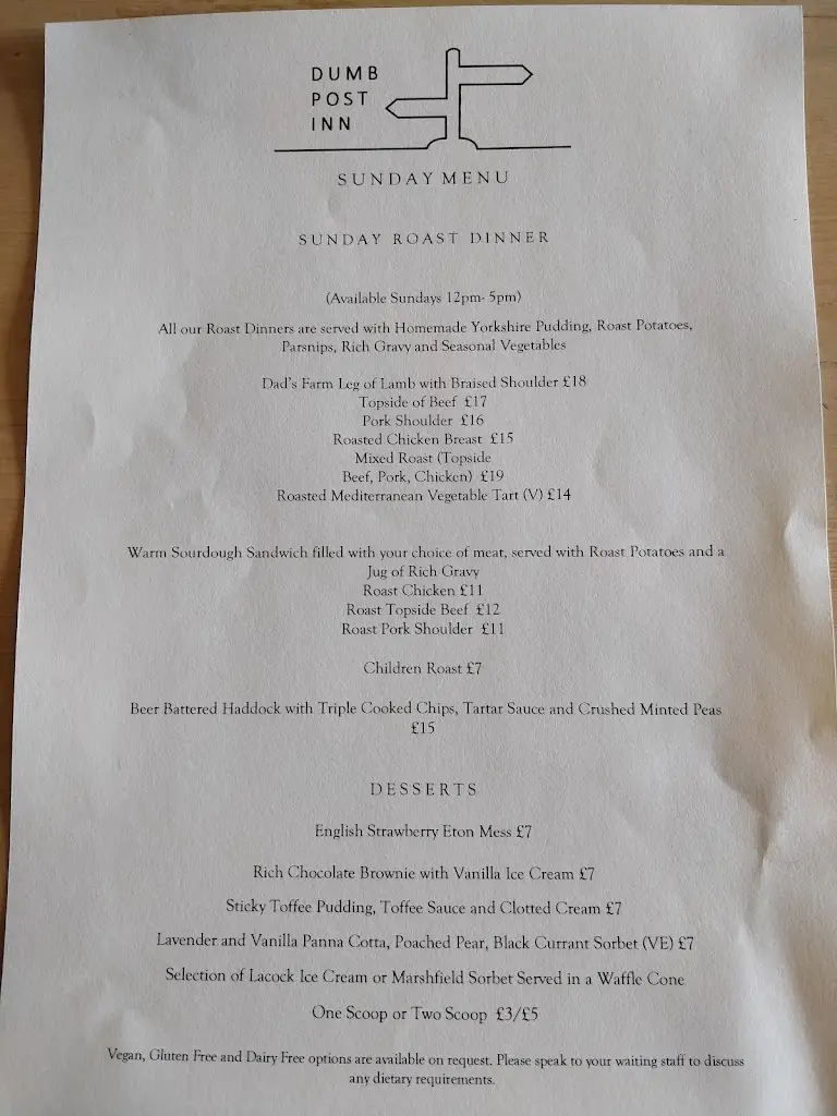 Menu_The Dumb Post Inn_Calne_image_4