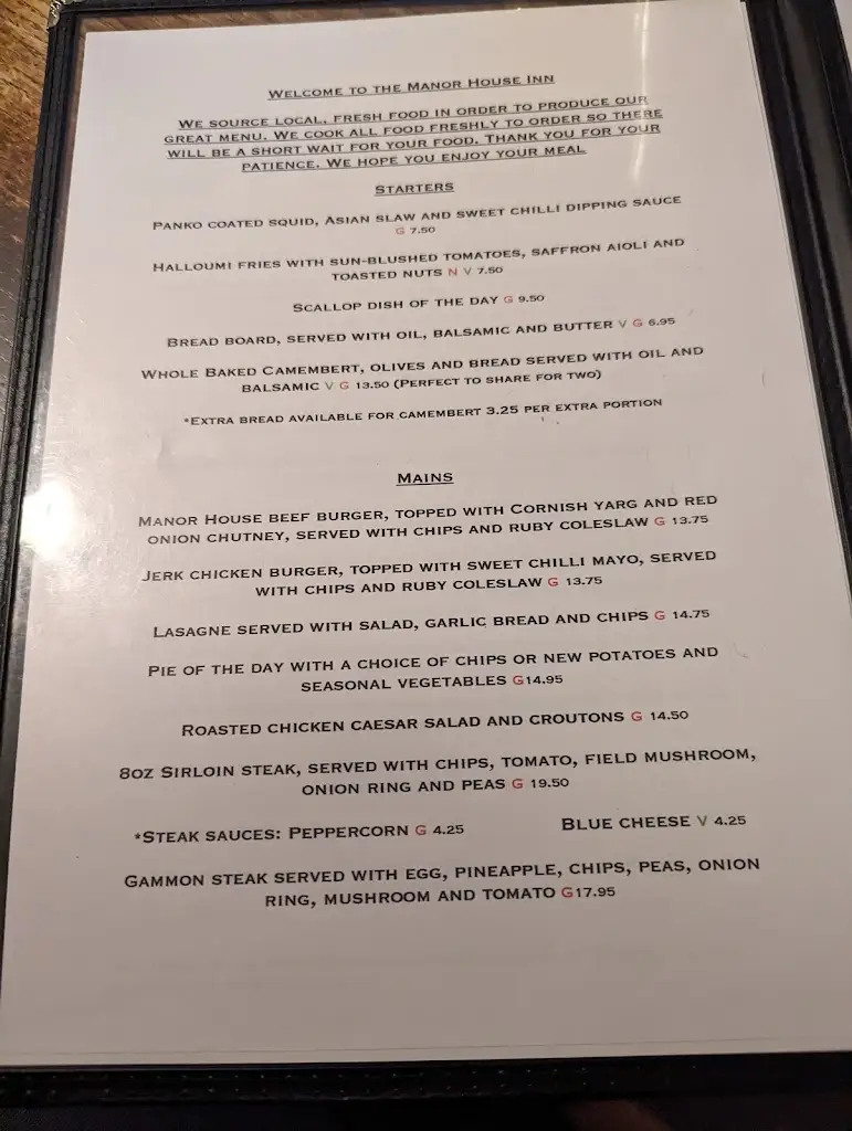 Menu_Manor House Inn_Callington_image_3