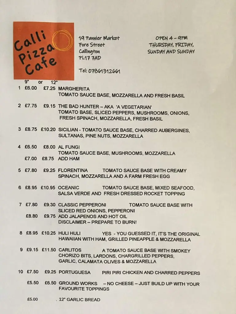 Menu_Calli Pizza Cafe_Callington_image_3
