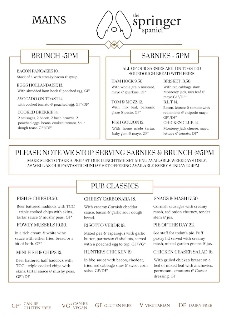 Menu_The Springer Spaniel_Callington_image_3