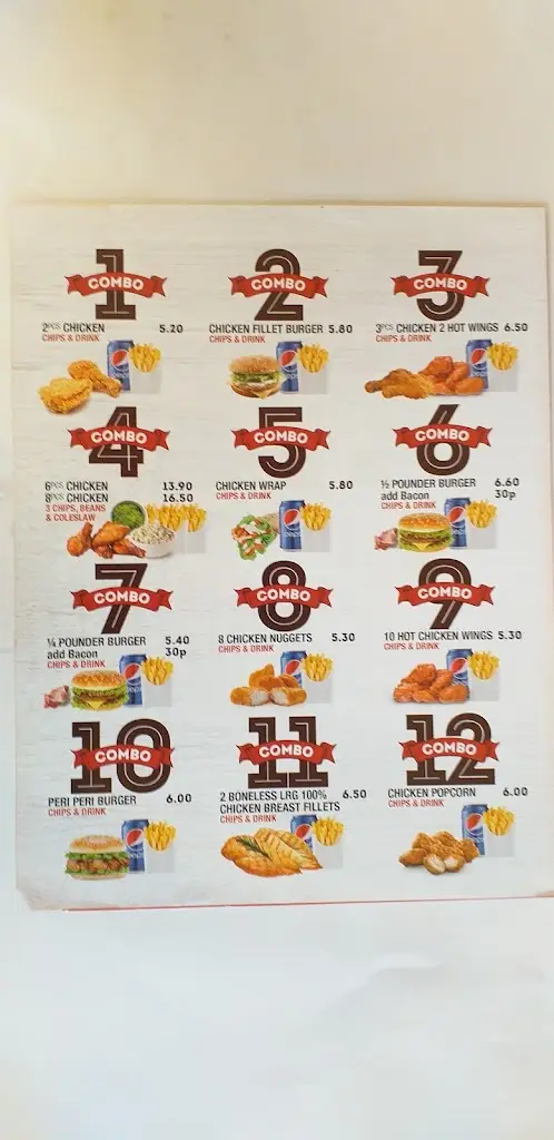 Menu_Castle Chicken & Kebab House_Callington_image_1