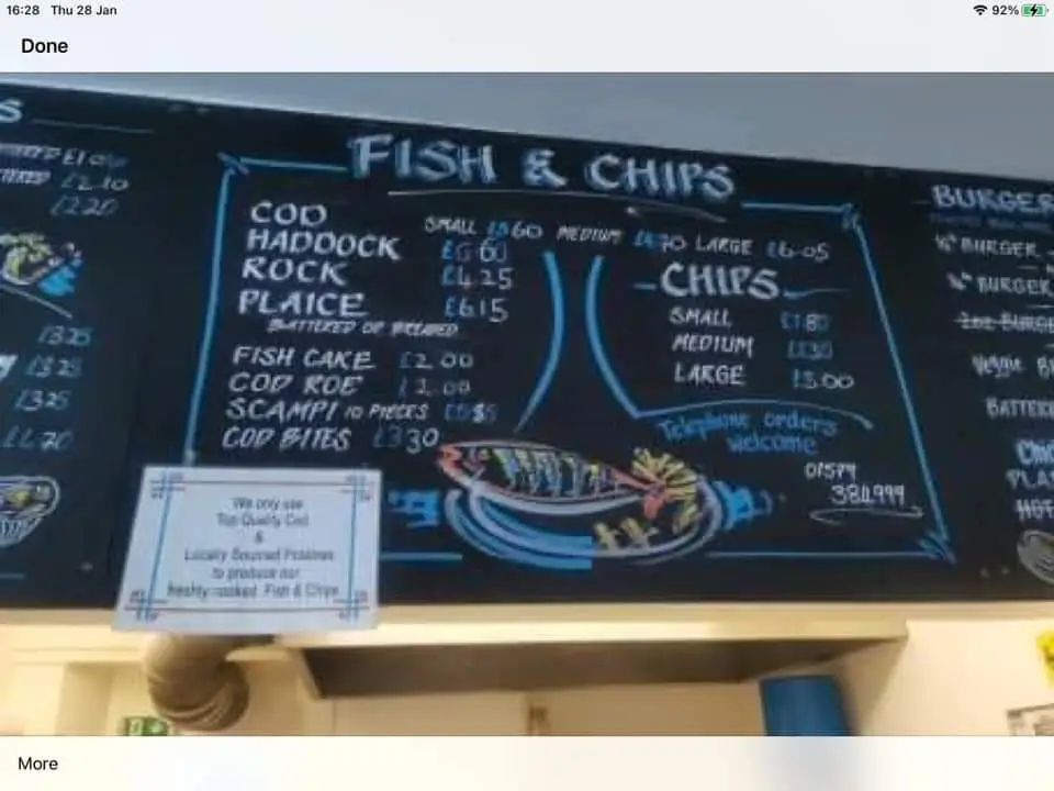 Menu_The Blue Chip_Callington_image_4
