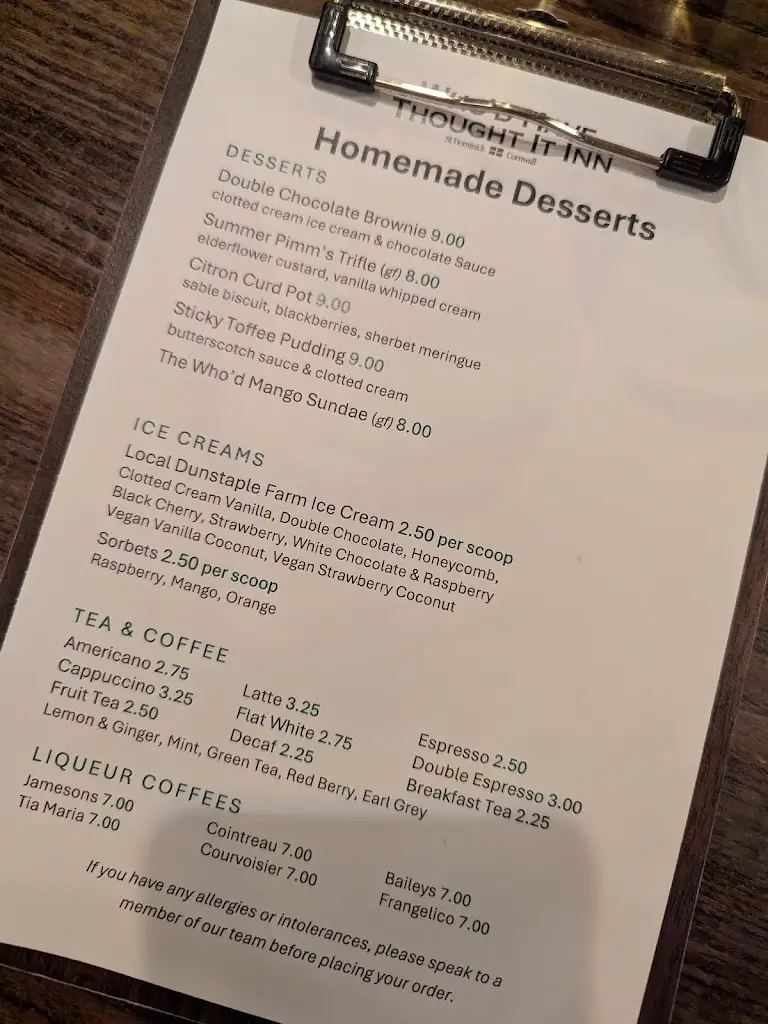 Menu_Who'd Have Thought It Inn_Callington_image_1