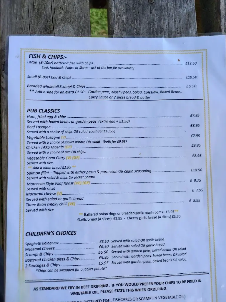 Menu_Never Turn Back_Caister-on-Sea_image_3