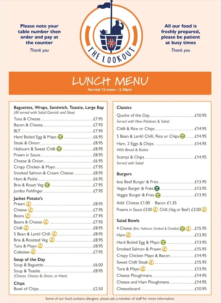 Menu_The Lookout Bistro and Kiosk_Caister-on-Sea_imagen_1