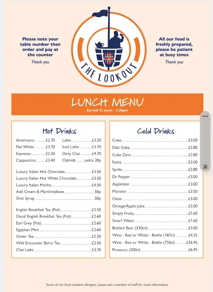 Menu_The Lookout Bistro and Kiosk_Caister-on-Sea_imagen_2