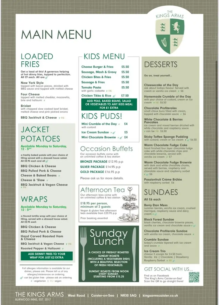 Menu_Kings Arms_Caister-on-Sea_image_3
