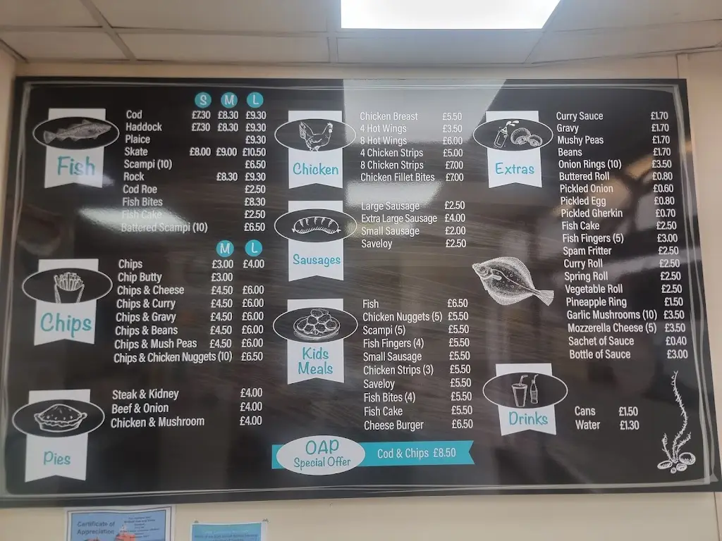 Menu_Brilliant Fish & Chips_Caister-on-Sea_image_1