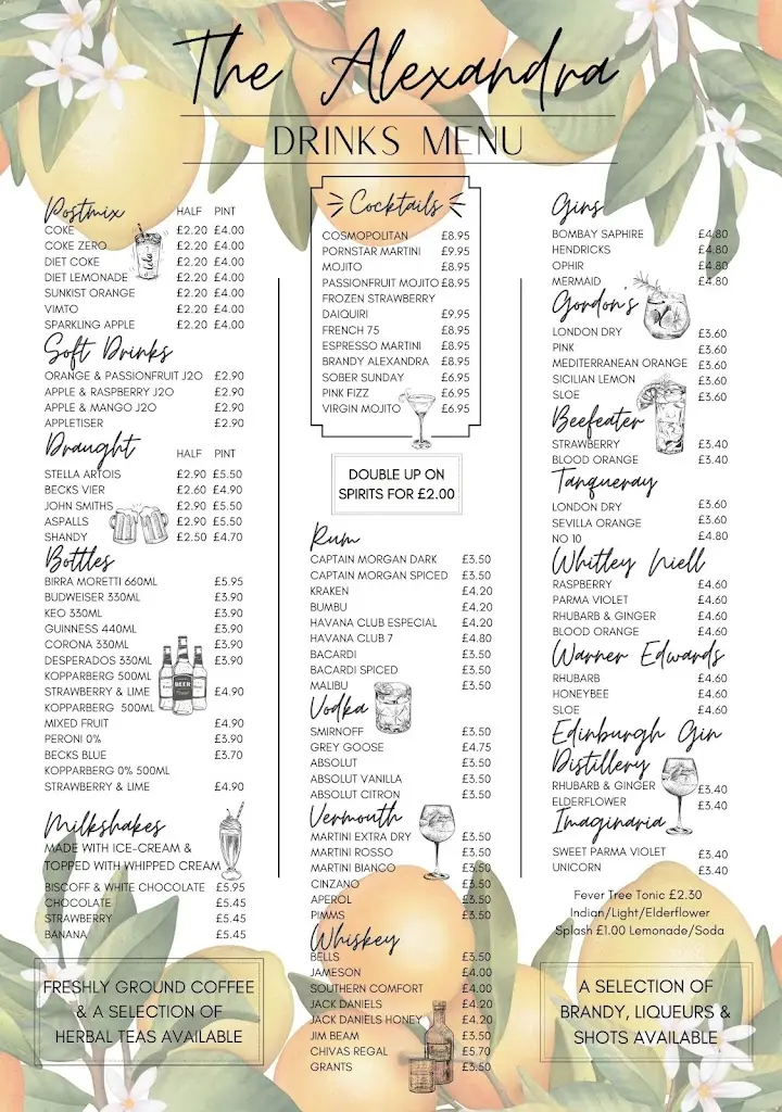 Menu_Alexandra Restaurant_Caister-on-Sea_image_2