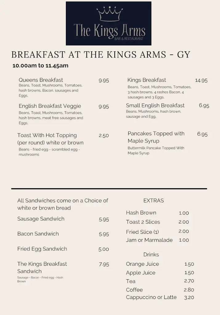 Menu_The Kings Arms_Caister-on-Sea_image_3