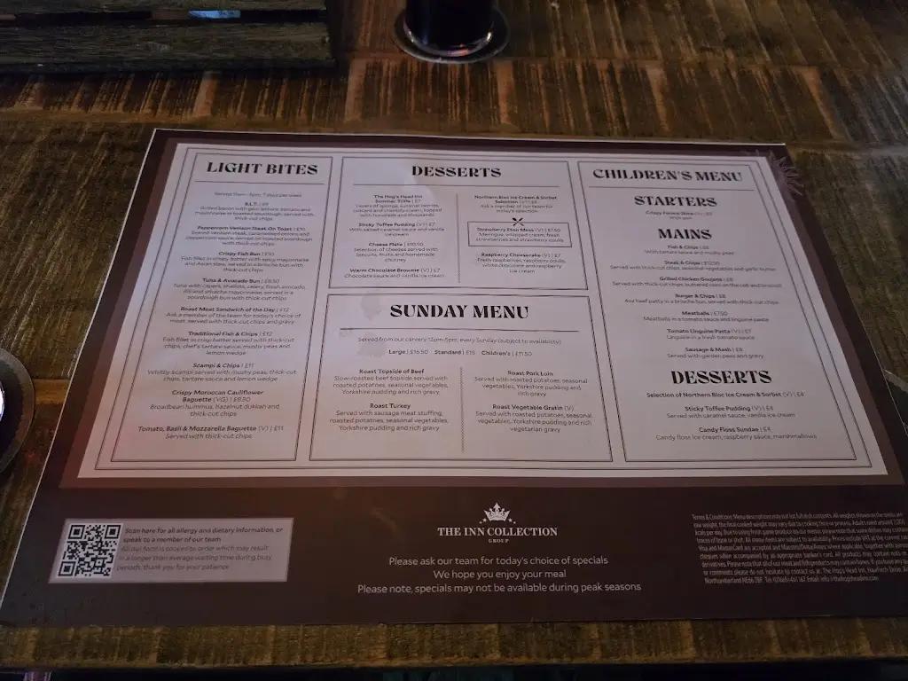 Menu_The Hog's Head Inn_Amble_image_3