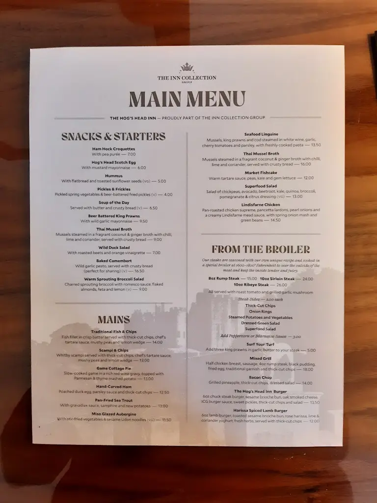 Menu_The Hog's Head Inn_Amble_image_4