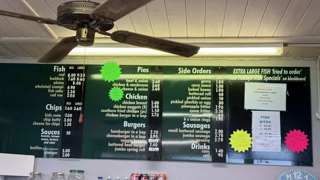 Menu_Ryan's Traditional Fish & Chips_Caister-on-Sea_image_1