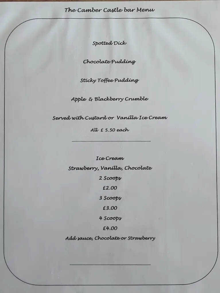 Menu_The Camber Castle_Camber_image_3