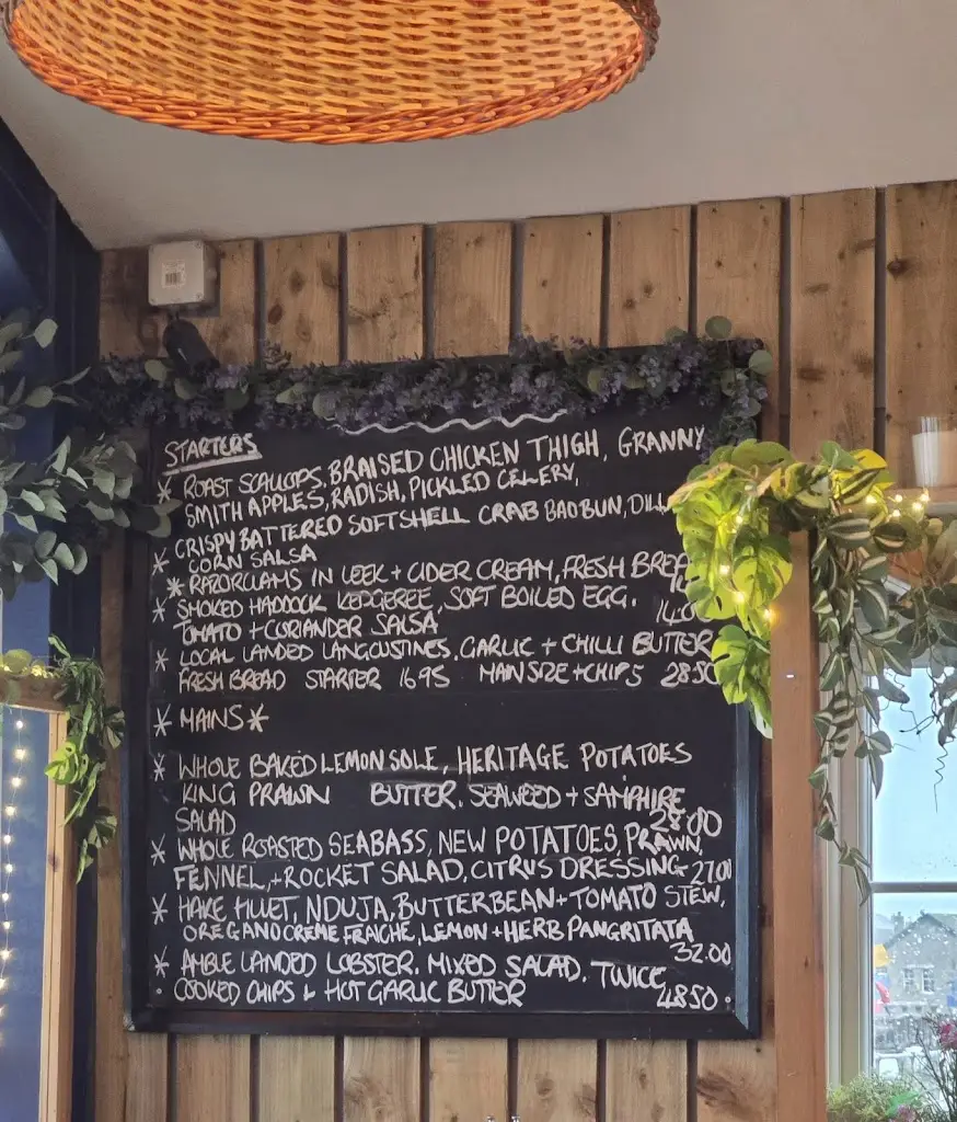 Menu_The Old Boathouse_Amble_image_2