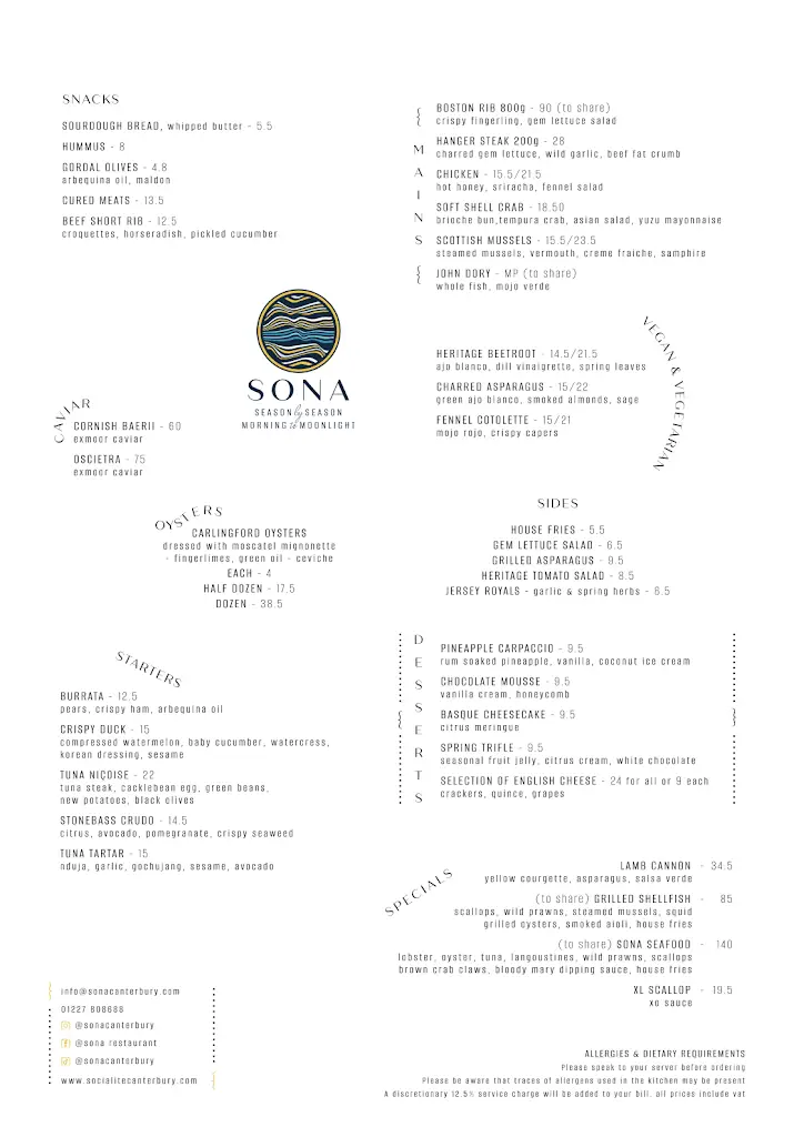 Menu_Sona Restaurant & Terrace Canterbury_Canterbury_image_1