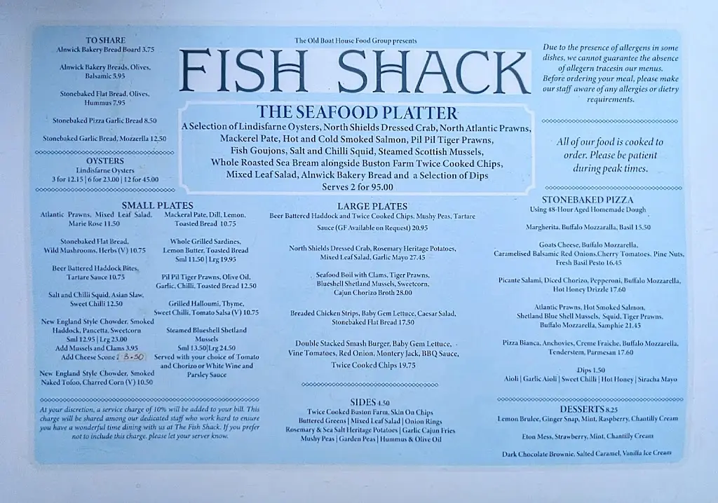 Menu_The Fish Shack_Amble_image_1