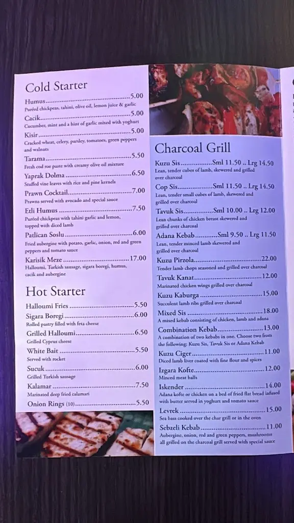 Menu_Cappadocia Turkish Restaurant_Capel Saint Mary_image_2