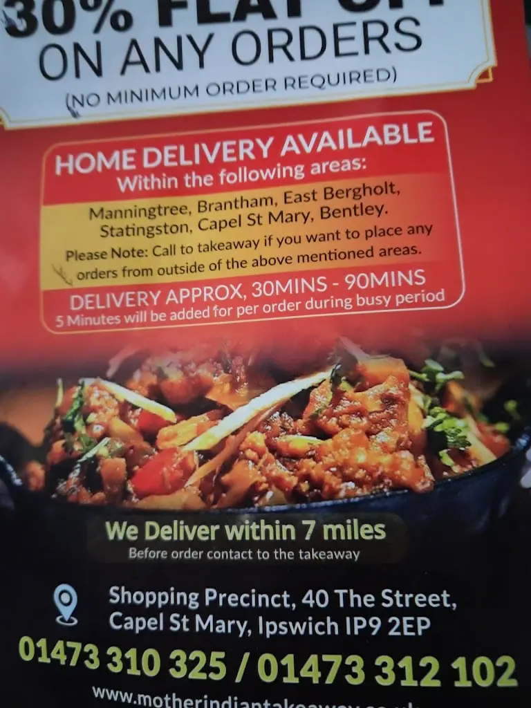 Jewel Miah_Mother Indian Takeaway_Capel Saint Mary_review