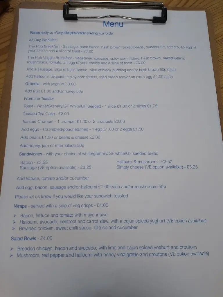 Menu_The Hub On The Heath_Canford Heath_image_3