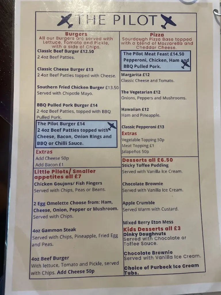 Menu_The Pilot_Canford Heath_image_3