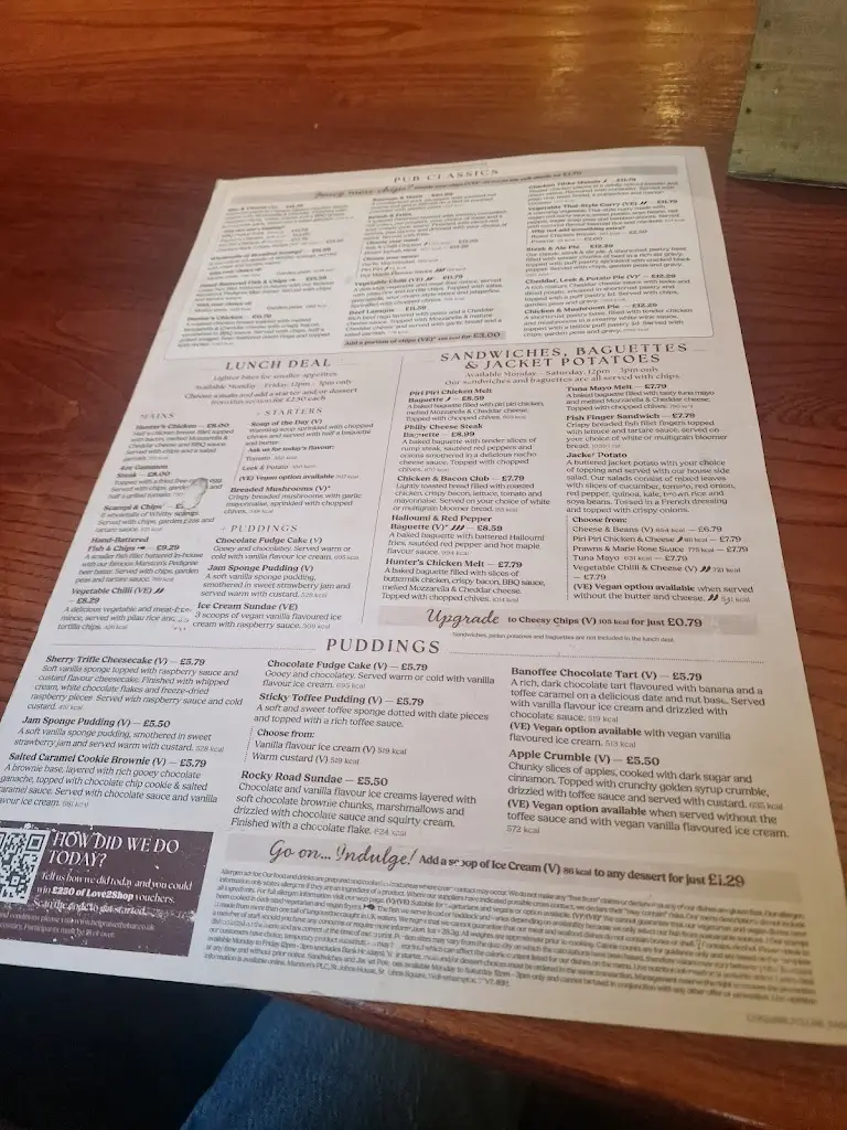 Menu_Newhall Farm_Cannock_image_1