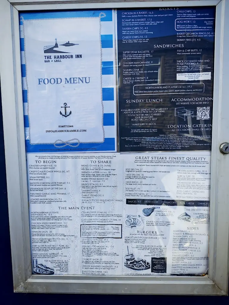 Menu_The Harbour Inn - Amble_Amble_image_1