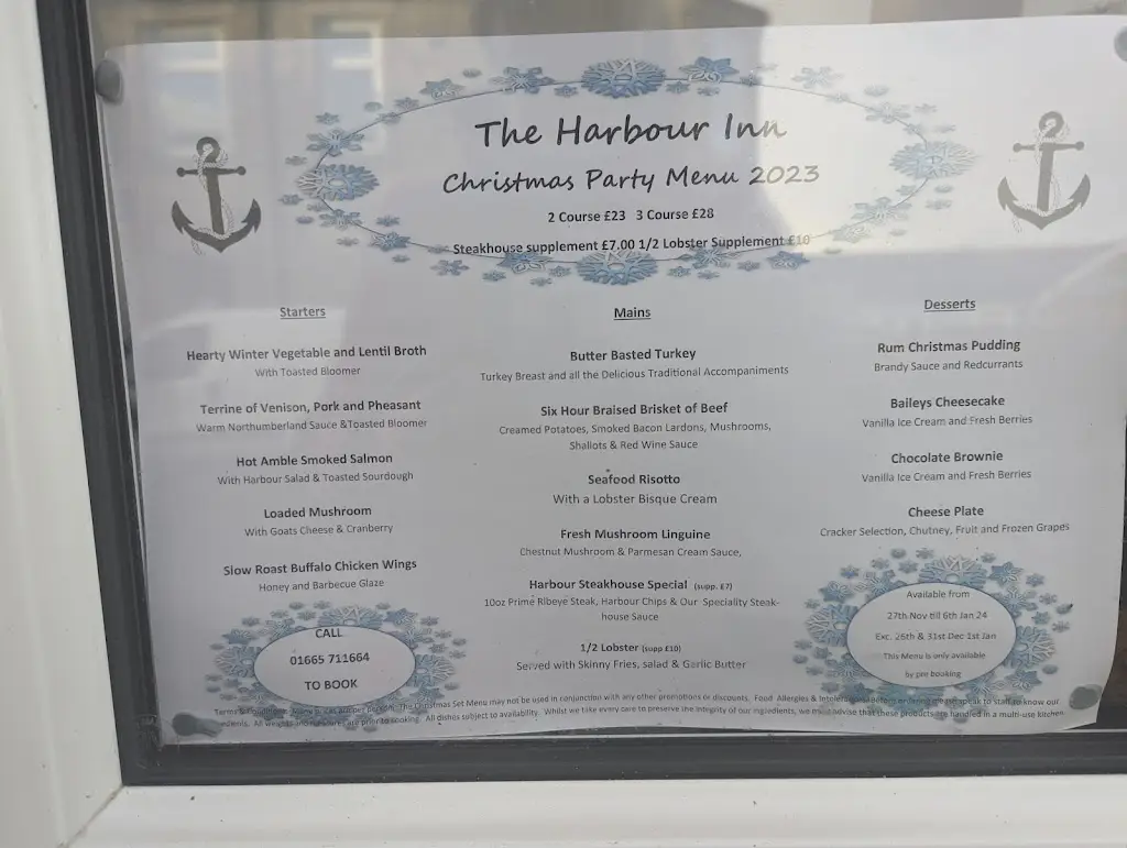 Menu_The Harbour Inn - Amble_Amble_image_4