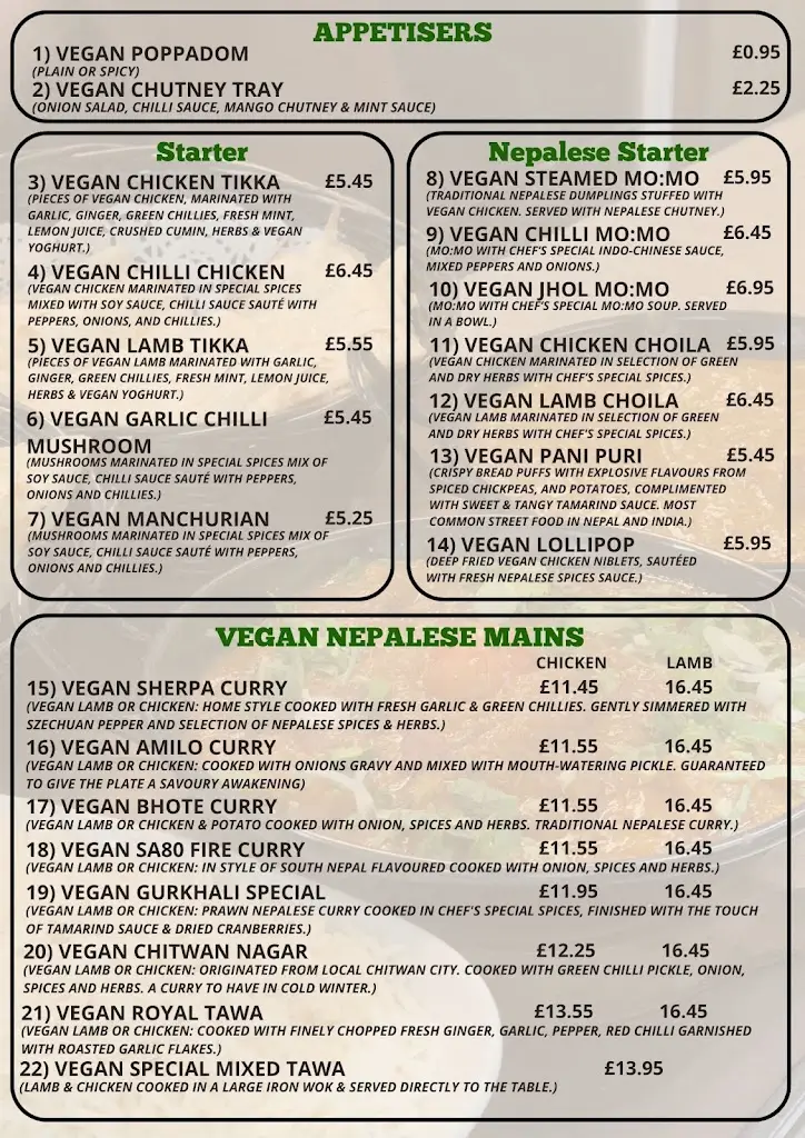 Menu_The Gurkha's Dine Nepalese & Indian Restaurant_Cannock_image_2