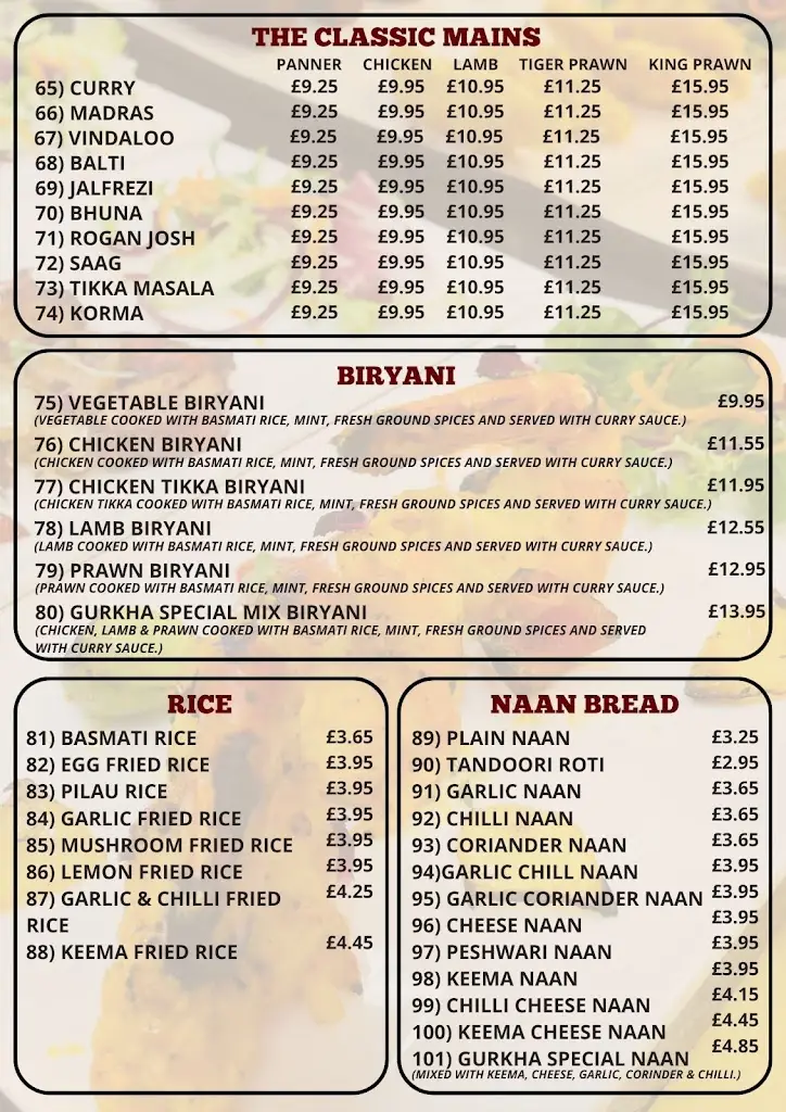 Menu_The Gurkha's Dine Nepalese & Indian Restaurant_Cannock_image_3
