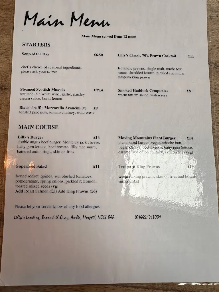 Menu_Lilly’s Landing_Amble_image_2