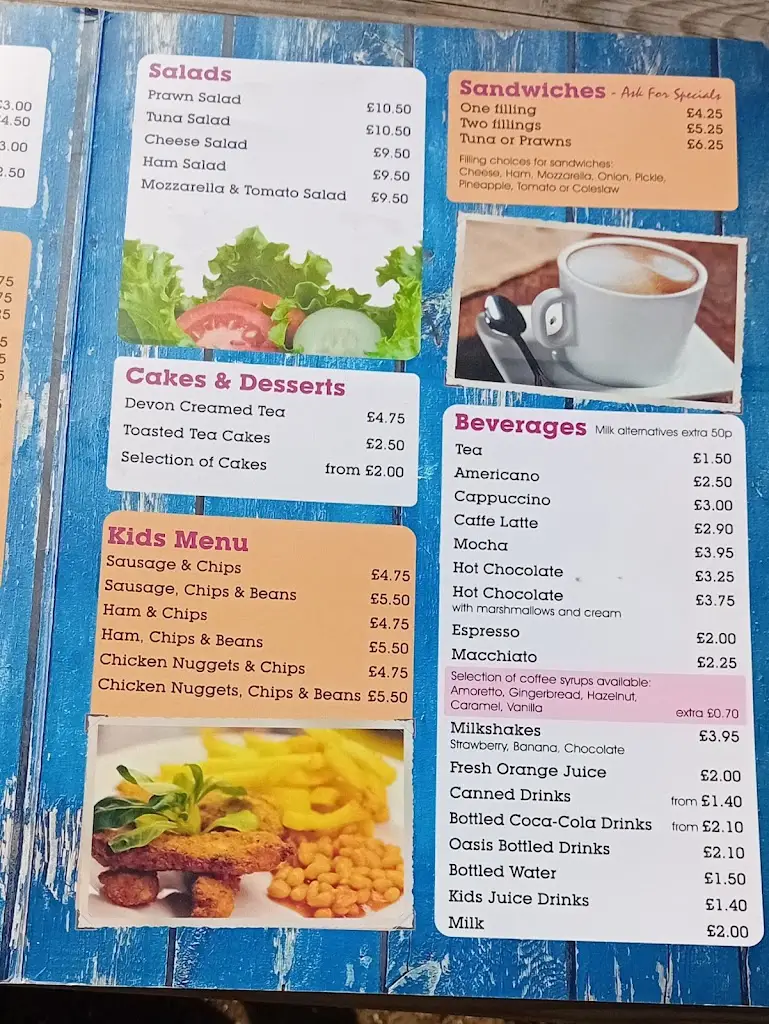 Menu_The Bay Café_Canvey Island_immagine_2