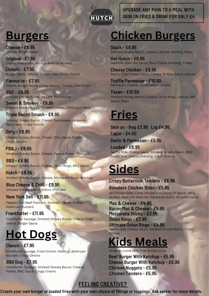 Menu_The Hutch_Canvey Island_image_1