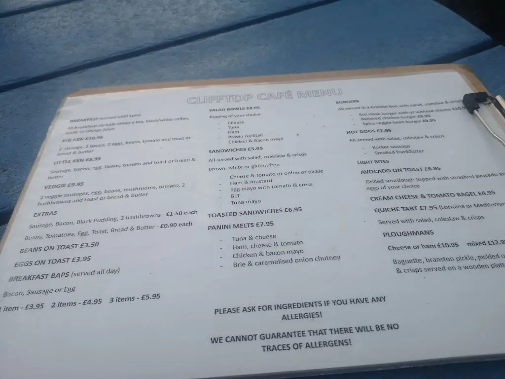 Menu_Cliff Top Cafe_Capel le Ferne_image_4
