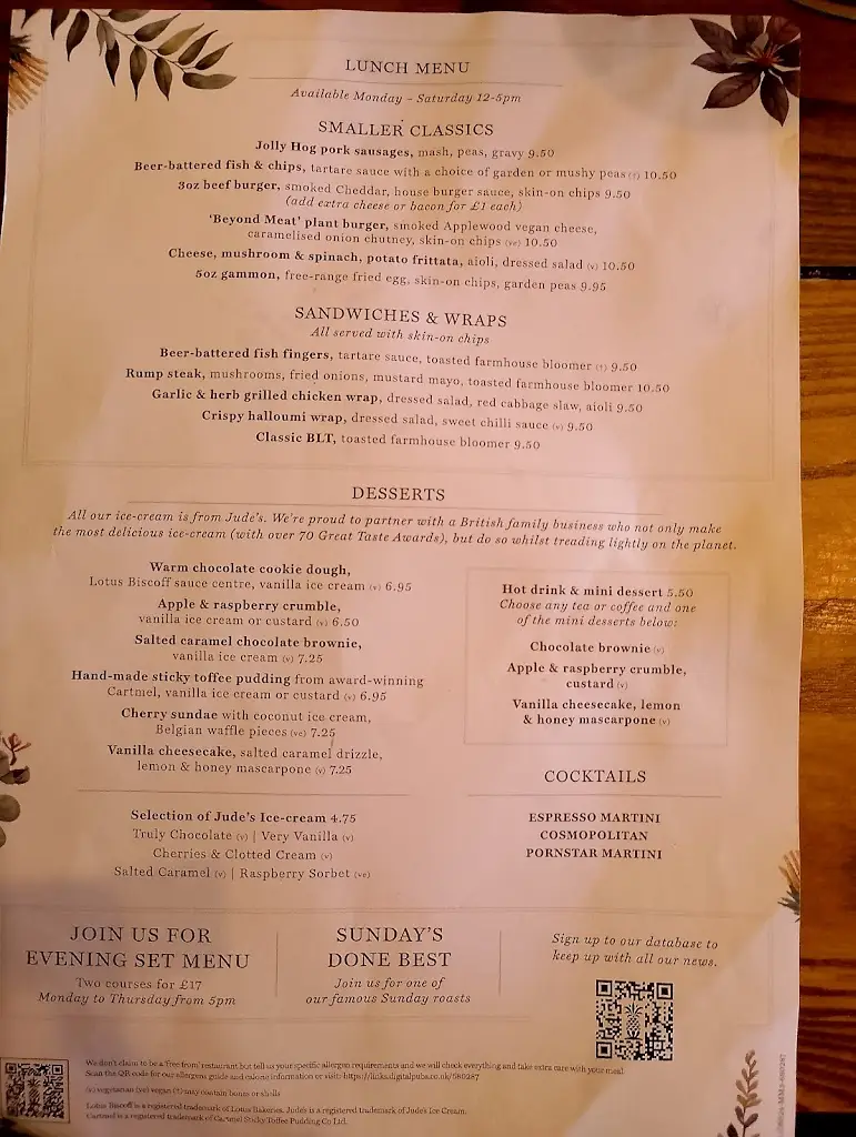 Menu_The Wellwood Arms_Amble_image_3