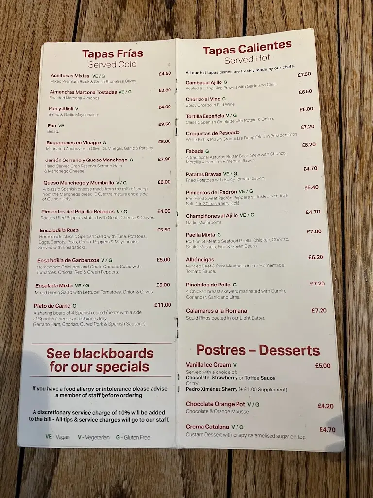 Menu_El Cortador Tapas Bar_Capel le Ferne_image_2