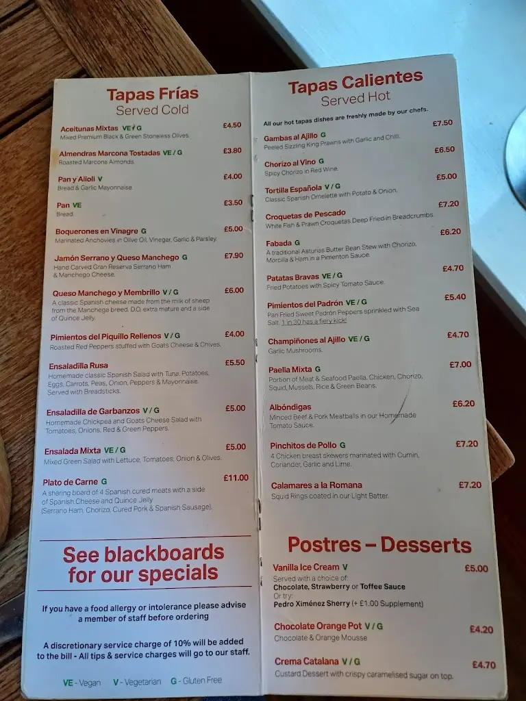 Menu_El Cortador Tapas Bar_Capel le Ferne_image_3