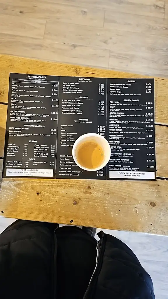 Menu_The Captain's Table Cafe_Capel le Ferne_image_3