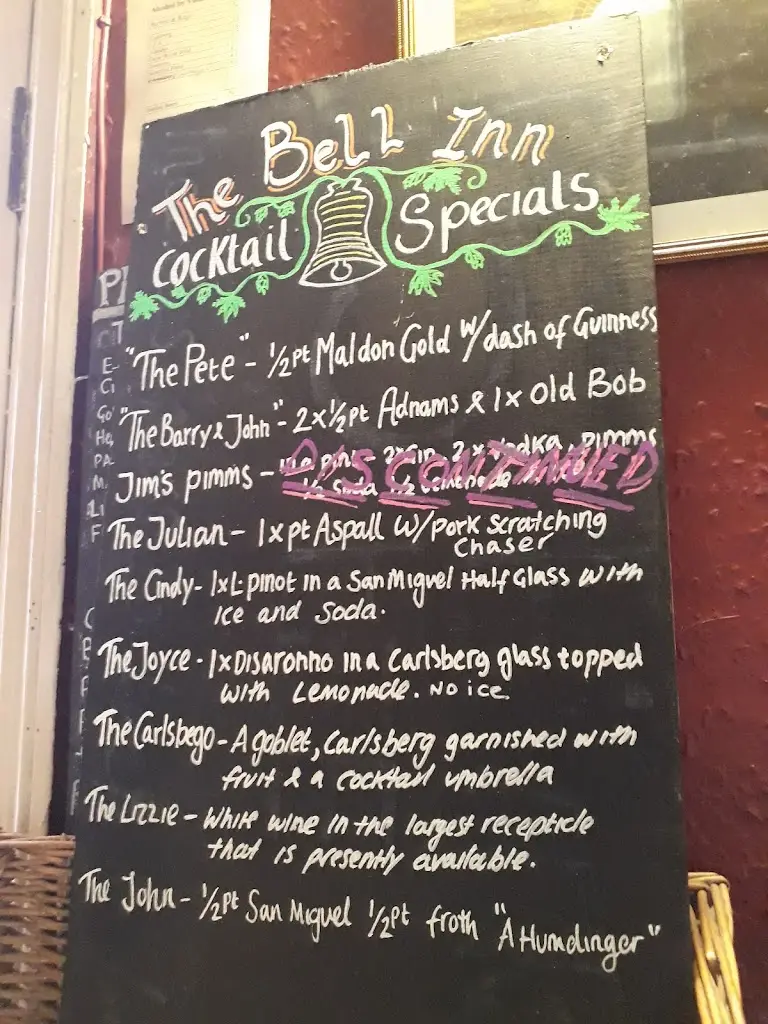 Menu_The Bell Inn, Castle Hedingham_Castle Hedingham_imagen_1