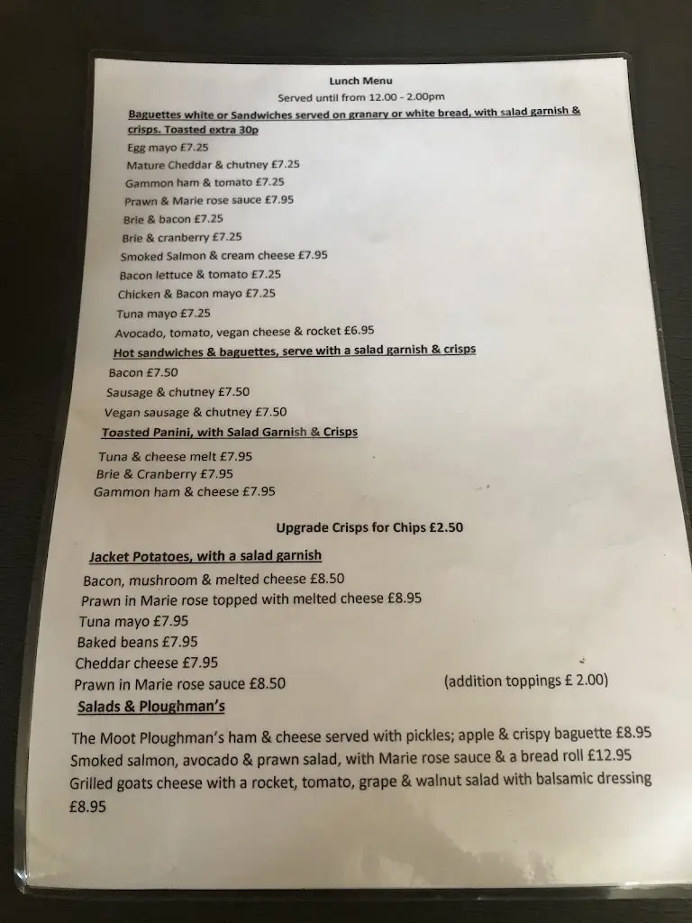 Menu_The Old Moot House Tea Rooms & Bistro_Castle Hedingham_image_1