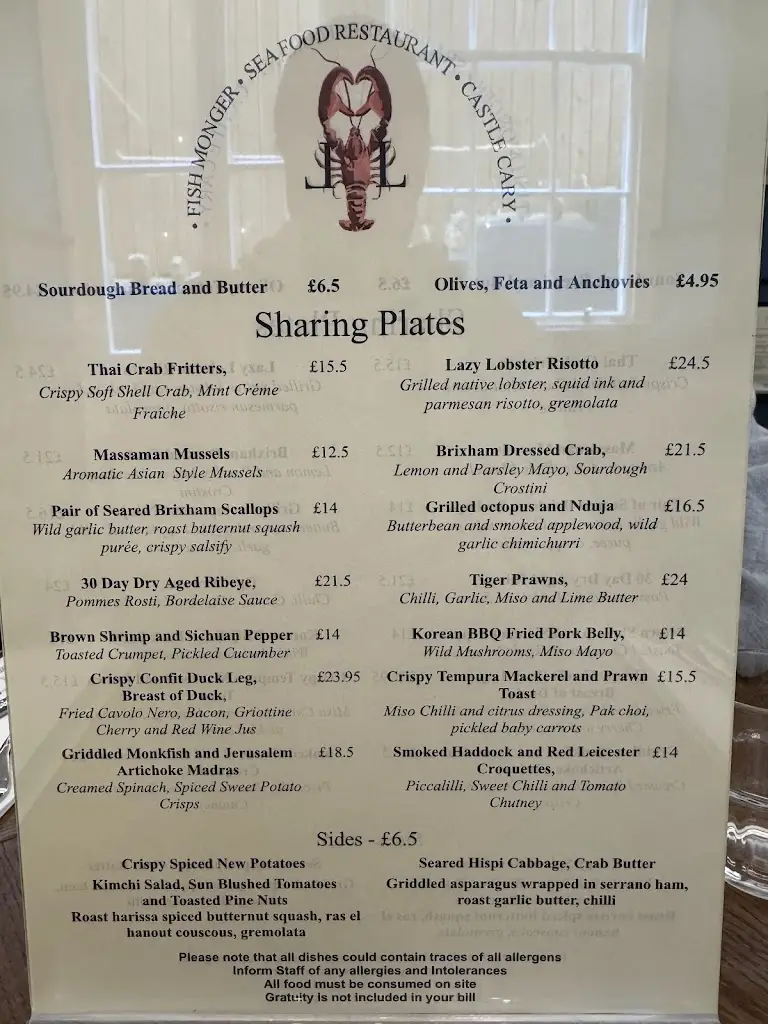 Menu_Lazy Lobster Castle Cary_Castle Cary_image_3