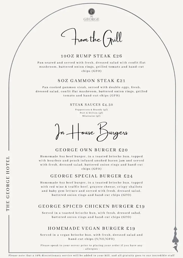 Menu_The George Hotel_Castle Cary_image_2