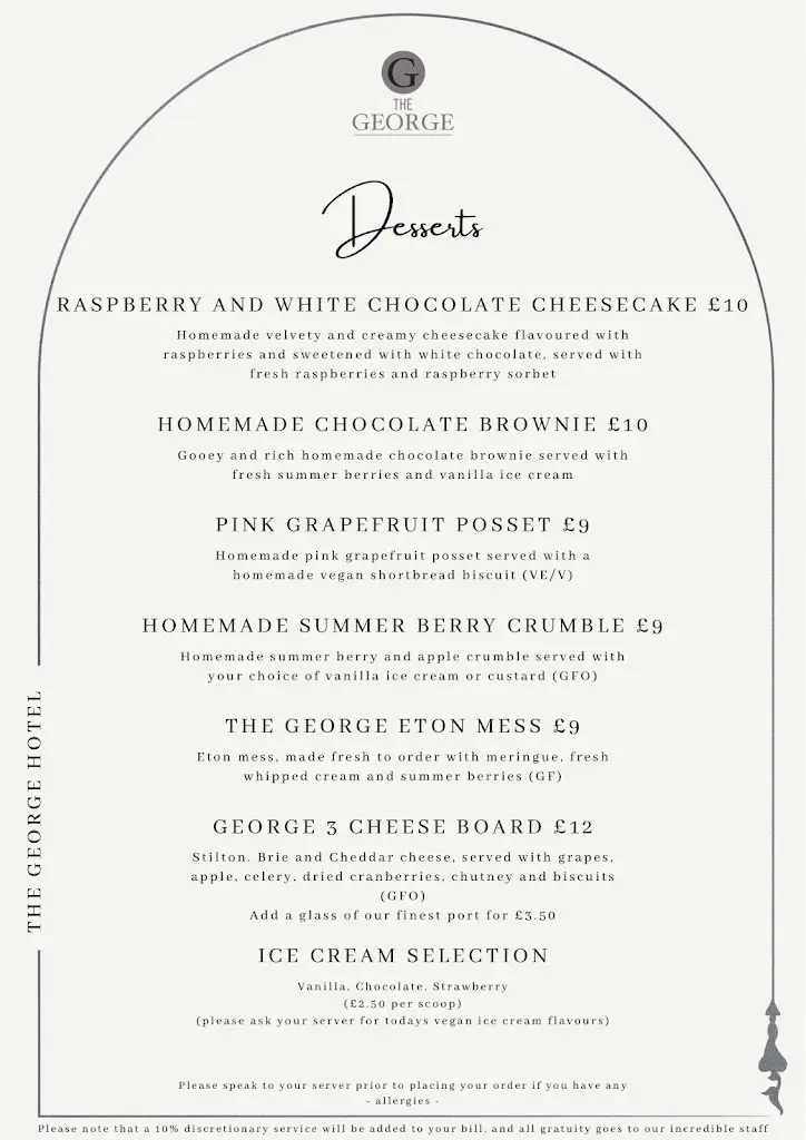 Menu_The George Hotel_Castle Cary_image_3